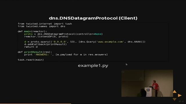 Twisted Names: DNS Building Blocks for Python Programmers