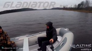 Valtis aliuminio dugnu Gladiator RIB 420 AL