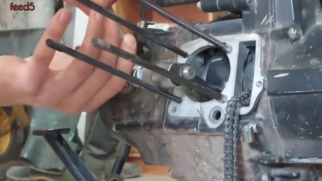 Заклинил поршневой палец  Замена поршневой на Альфе 110