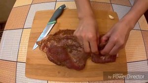 Свиная ГРУДИНКА вареная в рукаве
