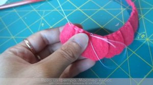 ?☺Цветы из ткани | Роза своими руками - DIY crafts: FELT ROSES