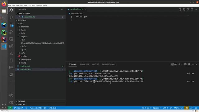 Git Internals - More on Hash Object смотреть онлайн