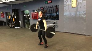 Рывок с пола в стойку с доседом