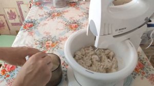 Дрожжевое тесто на пирожки в стационарном миксере Bosch MFQ 3555