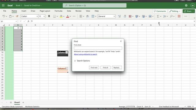 How to search within Excel file created on Office.com? смотреть онлайн