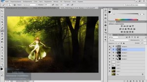 Уроки фотошопа Как создать лучи света