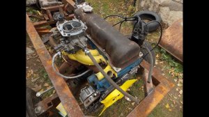 Самодельный трактор.Процесс сборки.Начал укомплектовку двигателя.#35