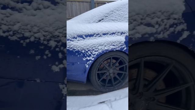 Didn’t expect this today #audi #rs6 #snow #audirs6 #car