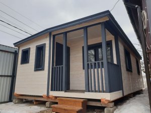 Садовый дачный модульный Домик 8х4,6м "Вивальди" за 1 день. Обзор на выставке