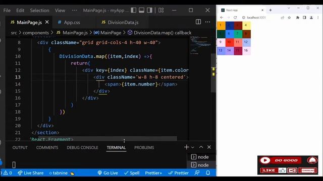 #3 Responsive Layout - Nested Grid with React Hooks Mapping Technique for beginners
