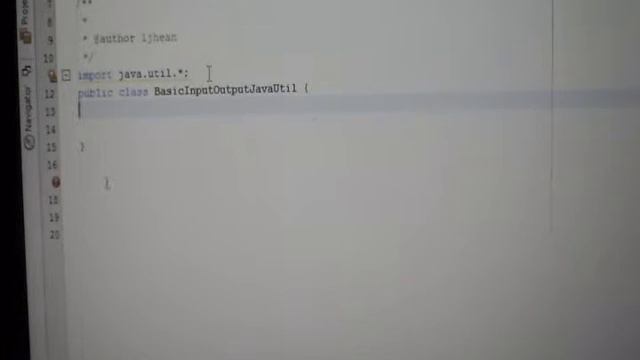 BASIC INPUT OUTPUT JAVA.UTIL (TUTORIAL)