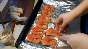 Ох и хороша эта сочная ГОРБУША  рыба в духовке  в фольге новогодние рецепты