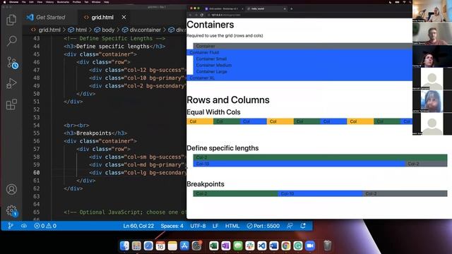 Day 7: Bootstrap Grid and Flex Containers смотреть онлайн