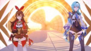 【Genshin Impact MMD／4K／60FPS】「ICE AND FIRE」 Amber & Eula【Chocolate Cream】