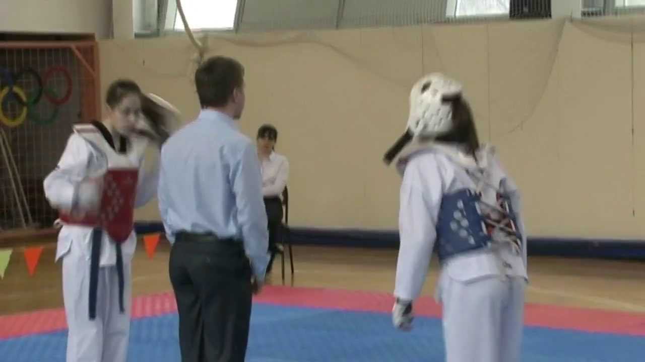 Taekwondo WTF. Спартакиада школьников. 07.04.2013 Хорошилова-Белоносова