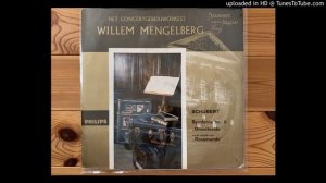 Mengelberg (Live): Schubert's "Unvollendete" Symphony in h-moll