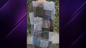 Вяжем свитер из остатков пряжи.