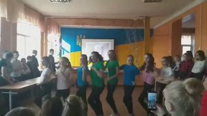 Танец в школе, наш 6 класс, маленький флешмоб