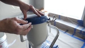 Spraying a KnockDown Ceiling with My Graco Fast Finish