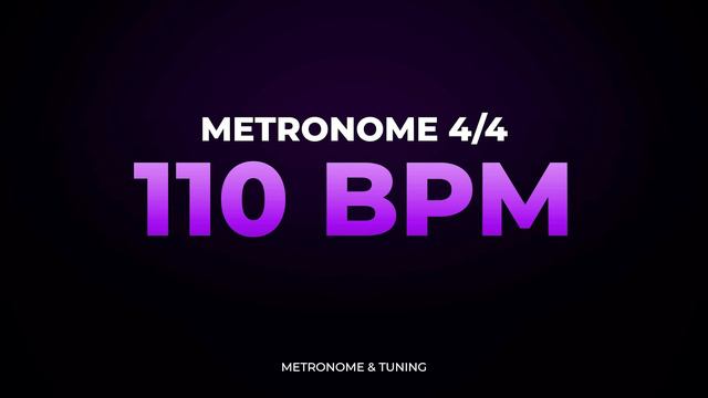 Metronome - 110 BPM 4/4 (Beats per minute) смотреть онлайн