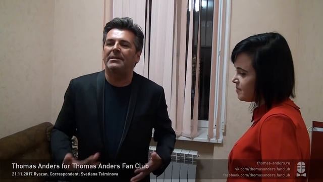 21.11.2017 Рязань. Интервью Томаса Андерса команде Thomas Anders Fan Club смотреть онлайн