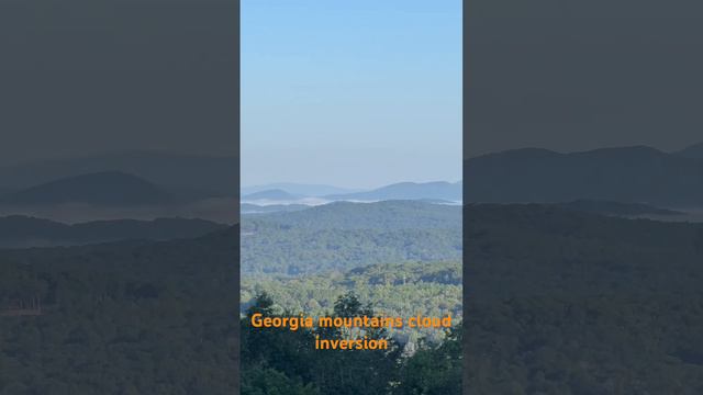 Sunday morning cloud inversion in the north Georgia mountains.