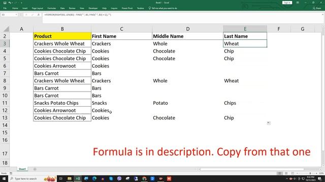 "Excel Tutorial: Split Full Names into First, Middle, and Last Names" смотреть онлайн