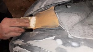 Mazda 6 ремонт переднего бампера, покраска / Mazda 6 front bumper repair, paint job
