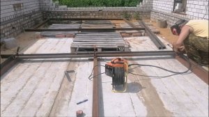 Закладные гаражные ворота своими руками  Полный процесс изготовления