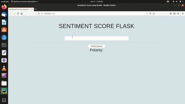 Sentiment Score using Flask смотреть онлайн