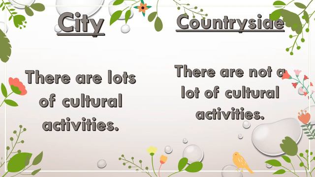 CITY or COUNTRYSIDE advantages and disadvantages of living in the city #vocabulary #city смотреть онлайн