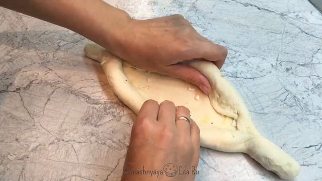 Хачапури с Сыром и Яйцом в форме лодочки!!