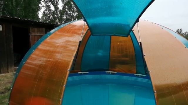 Купол для бассейна своими руками смотреть онлайн