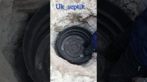 септик из полимер песчаных колец, в скале за 3дня