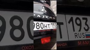 Откидная камера заднего вида на Митсубиси Паджеро