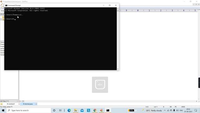 how to run java program in command prompt (cmd) ?in windows 10 Using Edit plus plus??