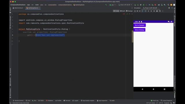 Navigate to a Dialog using Compose Destinations смотреть онлайн