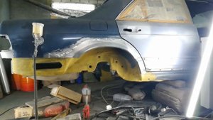 Реставрация Mercedes benz W126 #4 (спустя год)