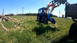 Заготовка дров на зиму, обычные деревенские будни в Сибири. Гидравлический дровокол своими руками.