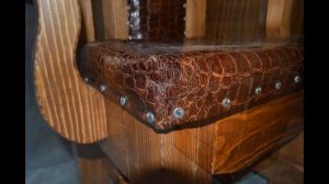 Трон под старину АБАЖУР. Мебель под старину. Состаренная мебель.