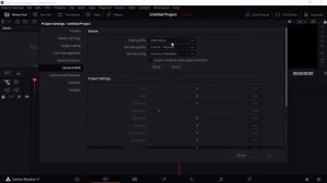 Camera Raw - Master Project settings in DaVinci Resolve 17 Full Course