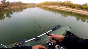 Ловля щуки на Бигбейты. Осень на малой реке.