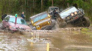 ПОЧЕМУ он НЕ ТОНЕТ? Мужики на УАЗ поехали с Jeep и Subaru на бездорожье Теперь я видел всё!