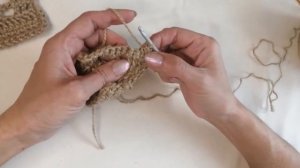 Мини мастер-класс по вязанию домика из джута крючком