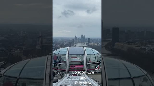 London Eye and the City View #londoneye #attractions #london #cityview  #tiktokvideo #shorts