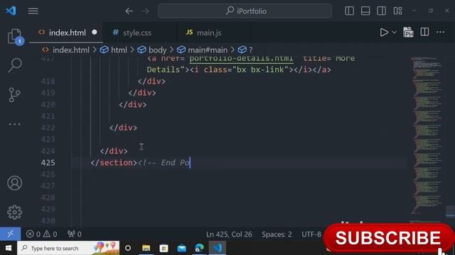 Building a Stunning Portfolio Website from Scratch with HTML, CSS, and JS