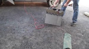 разборный мангал с электроприводом вращения шампуров