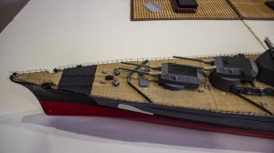 Линкор Бисмарк. Один из этапов постройки модели