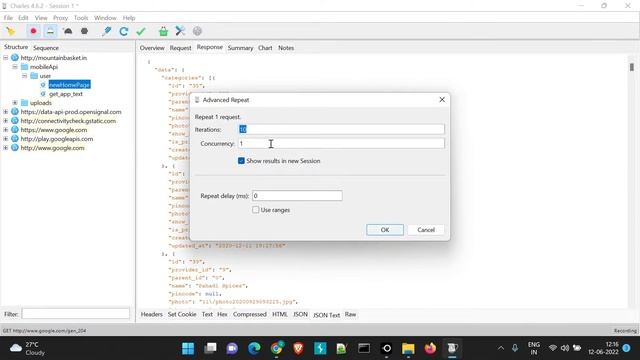 Charles Proxy | Repeat and Repeat Advance module in detail | Demo on working in mobile application смотреть онлайн