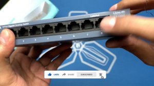 Desktop Switch TP-Link LS108G 8-Port 10/100/1000Mbps Gigabit - Unboxing + Test Speed